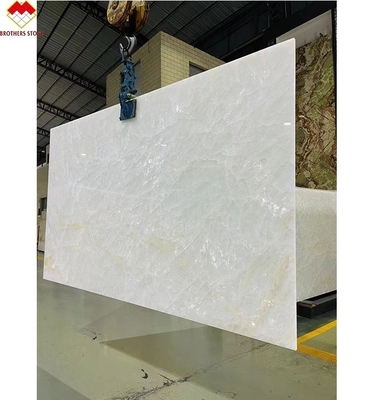 Panel de pared de piedra de la era glacial de ónix de cuarcita Componente de lavabo para encimera de isla interior
