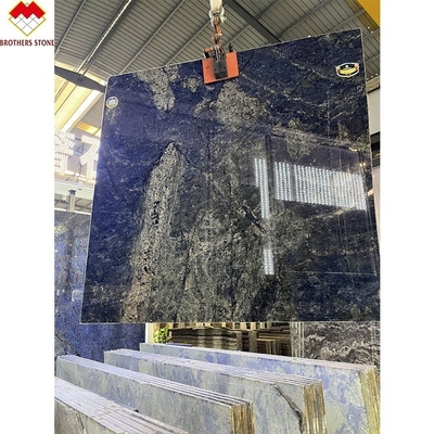 Diseño moderno Lujo Elegante Brasil Sueño Zafiro Piedra azul retroiluminada Labradorita Granito azul