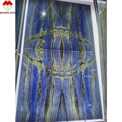 Diseño moderno Lujo Elegante Brasil Sueño Zafiro Piedra azul retroiluminada Labradorita Granito azul