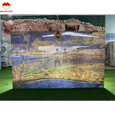 Marmol de ónix de sodalita azul transparente de Bolivia personalizado para pizarra grande o cortado a medida