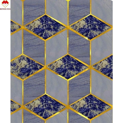 ODM OEM aceptable de lujo Bolivia Blue Marble encimera para paneles de pared y azulejos de suelo