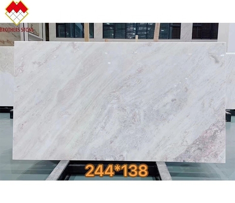 Fantasía moderna Rosa Rosa Quartzita Villa de mármol tipo Dolomita pulida Gran losa