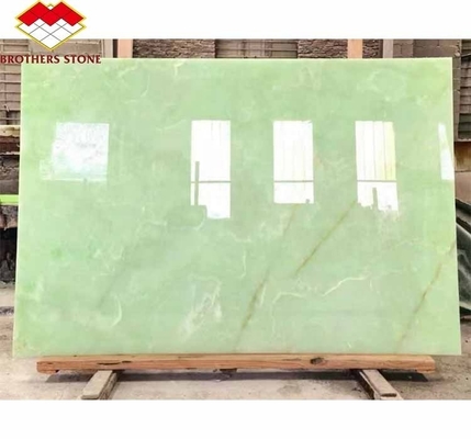 Modernas pizarras de piedra de ónix verde afgano para la decoración de la sala de estar y el comedor del hotel