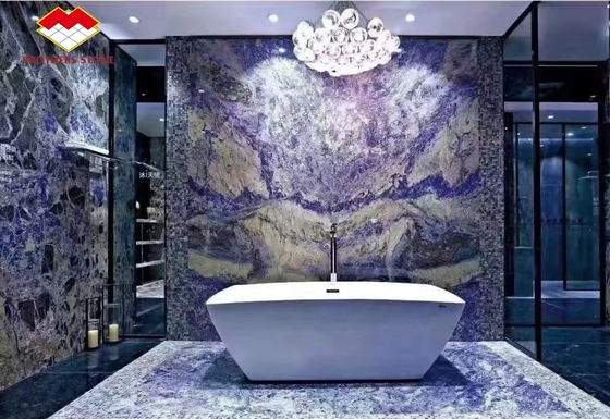 Marmol africano de lapis transparente, de la especie de la sodalita, el azul, el ónix y el mármol de Yunfu