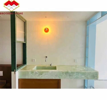 Modernas pizarras de piedra de ónix verde afgano para la decoración de la sala de estar y el comedor del hotel