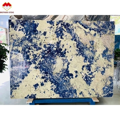 Ónix azul dorado translúcido perfecto para paneles de pared de hoteles de Brasil Piedra Bolivia