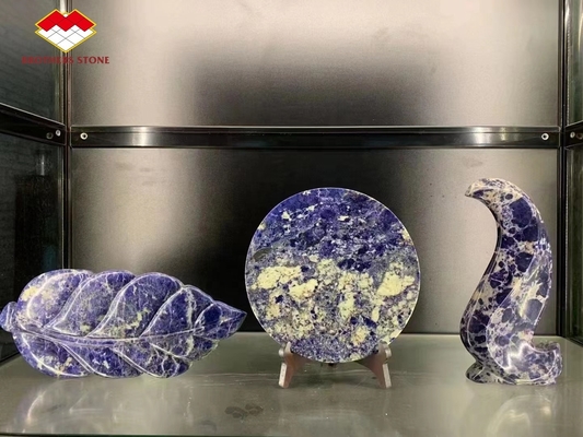 Ónix azul dorado translúcido perfecto para paneles de pared de hoteles de Brasil Piedra Bolivia
