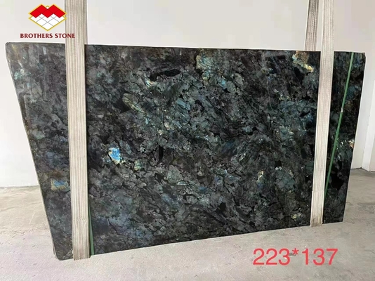 15-18 mm de espesor azulejo de Bahía mármol transparente cristal azul ónix azulejo de mármol