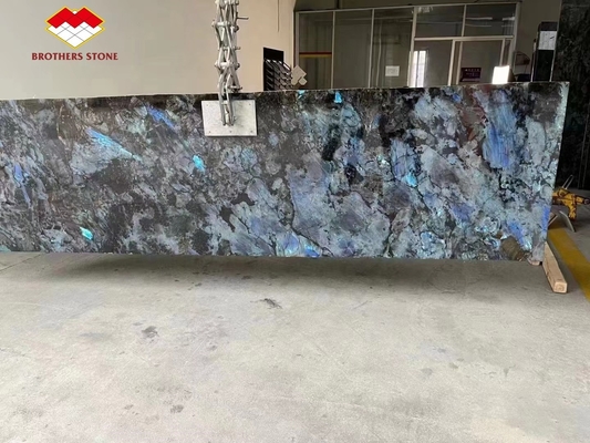 15-18 mm de espesor azulejo de Bahía mármol transparente cristal azul ónix azulejo de mármol