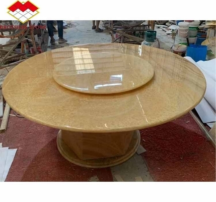 Superficie de acabado de diseño pulido retroiluminado de piedra de jade naranja para la cuenca y la mesa de comedor