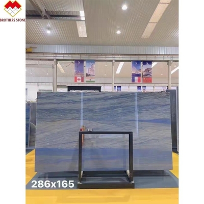 Azul Azul Macaubas Quartzita Piedra Pulida Superficie Refinada Diseño Gráfico para el final de la casa