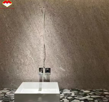 Panes de pared de baño de hotel de mármol moderno Kwong gris italiano