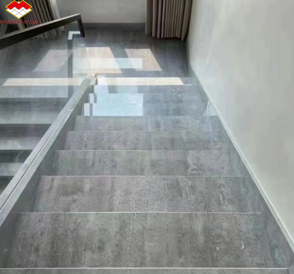ODM OEM Polished Moonlight Gray Marble Stone Flooring Stairs para Hotel en Yunfu