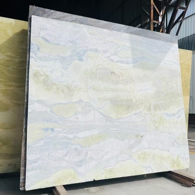 Modern Blue Onyx Marble con venas verdes para el mostrador de la mesa de la vanidad Diseño de piso de la pared Solución de diseño gráfico Incluido