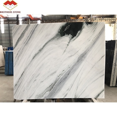 Plataformas de mosaico de mármol blanco Panda pulido Moderno y popular para la mesa de la escalera