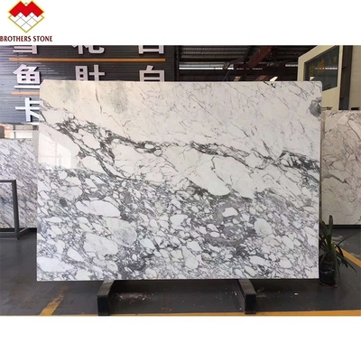 Estatuario Venato Marmol Italia Marmol blanco Arabescato Piedra de mármol para el tope de la vanidad
