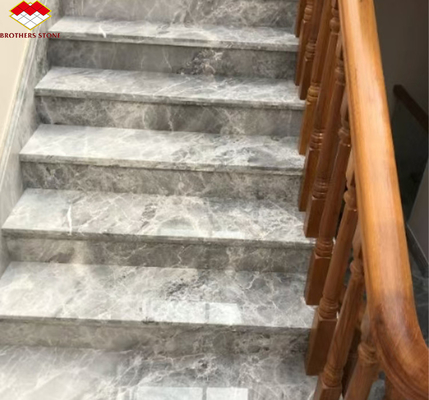 Yinsha Piedra de mármol gris italiana Gran pizarra para pisos de hoteles y escaleras interiores