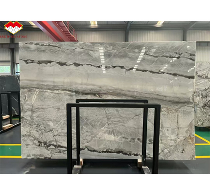 Brasil Calacatta Marmol gris Pez de barriga Marmol gris para el hotel Diseño de escaleras antideslizantes