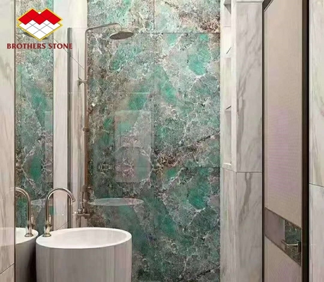 Pisos de azulejos y mármol de cuarcita verde amazónica brasileña