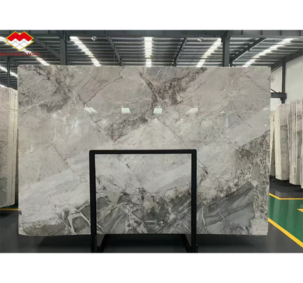 Hotel tipo de mármol Calcita Calacatta Grisa losa para Brasil moderno Decoración interior de lujo
