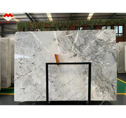 Hotel tipo de mármol Calcita Calacatta Grisa losa para Brasil moderno Decoración interior de lujo