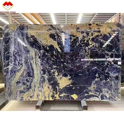 Polished Dream Zafiro Azul Ónix Quartzita Láminas de piedra de lujo retroiluminado Translúcido