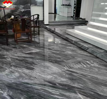Diseño de interiores de hoteles Calcita de mármol pisos y escaleras con luz en Florencia Gris