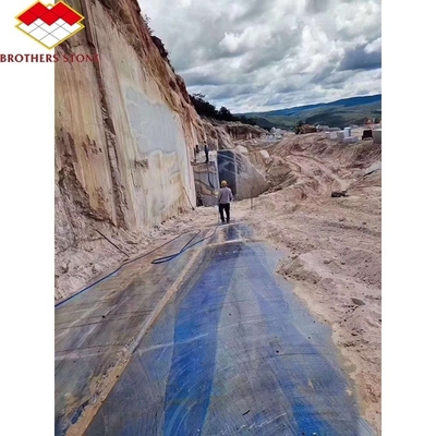 Imperial Azul Macaubas Mármol azul pulido para el piso azul claro Forma de piedra de la losa grande