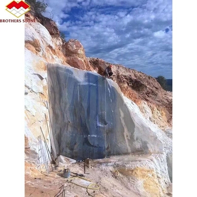 Imperial Azul Macaubas Mármol azul pulido para el piso azul claro Forma de piedra de la losa grande