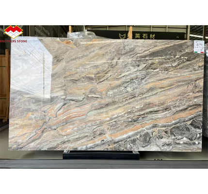 Piedra de calcita de color marrón de Venecia Ideal para comedor redondo y muebles para el hogar