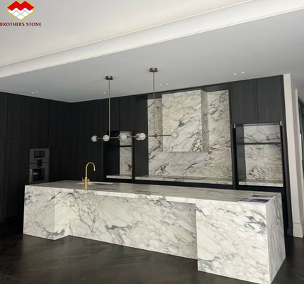 Piedra de mármol de Paonazzo pulido hermoso para decoración de la encimera de la cocina del hotel
