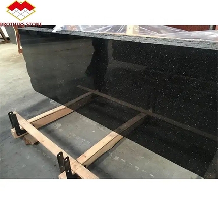 Cuenta de cocina de hotel y escaleras cortadas a medida Estrella negra india galaxia losas de granito