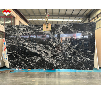 Granito negro cósmico moderno pulido para encimeras de cocina interiores y paneles de pared