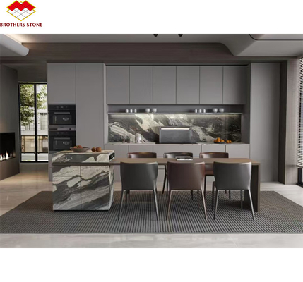 Granito negro cósmico moderno pulido para encimeras de cocina interiores y paneles de pared
