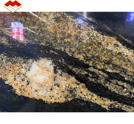 Techo de cocina de lujo de granito chino con piedra de oro negro pulido