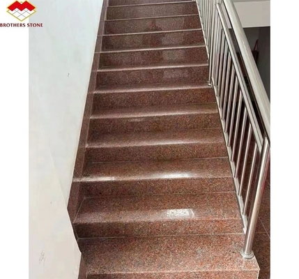 G562 Granito rojo de piedra natural pulida antiderrapante Granito de la losa para escalera estilo de lujo