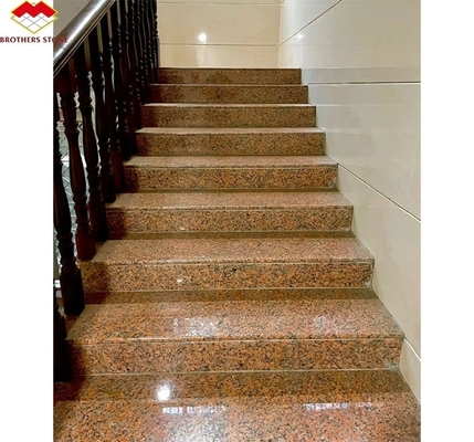 G562 Granito rojo de piedra natural pulida antiderrapante Granito de la losa para escalera estilo de lujo