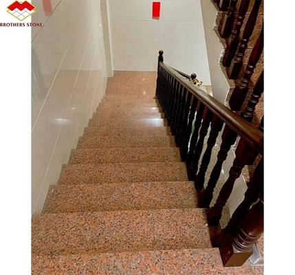 G562 Granito rojo de piedra natural pulida antiderrapante Granito de la losa para escalera estilo de lujo