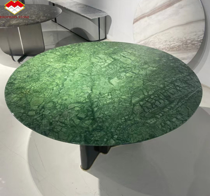 Marmol verde oscuro de calcita para diseño moderno Villa baño fregadero y mesa de comedor