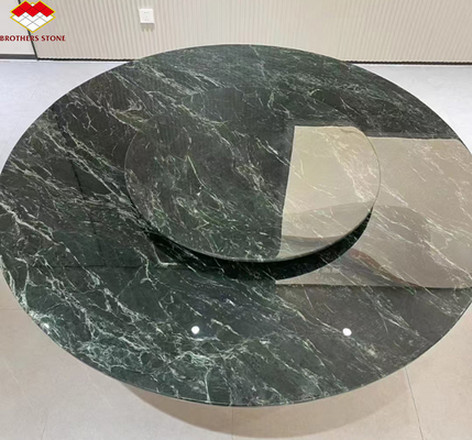 Marmol verde oscuro de calcita para diseño moderno Villa baño fregadero y mesa de comedor