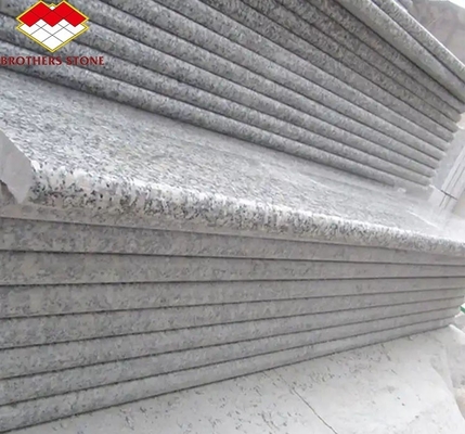 Granito natural piso de piedra de diseño moderno cortado a medida escaleras flotantes rectas