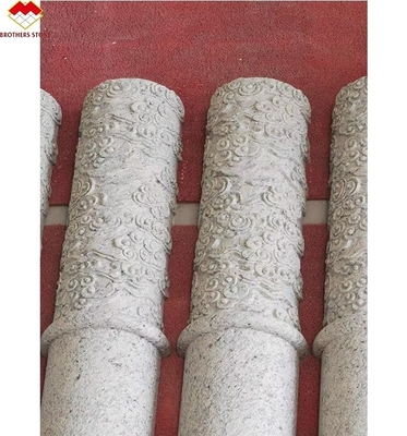 Columna de relieve de piedra natural para diseño de pilares huecos al aire libre en la decoración del hotel
