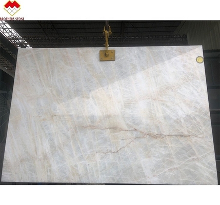 Tejas de ónix blanco con retroiluminación para paredes y pisos de mármol blanco cristalino translúcido