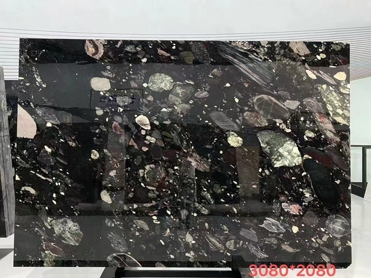Revestimiento de piedra de pared 3D de mármol de Dolomita para mesas de mesa de villas en diseño personalizado