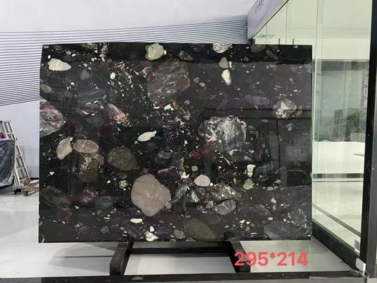 Revestimiento de piedra de pared 3D de mármol de Dolomita para mesas de mesa de villas en diseño personalizado