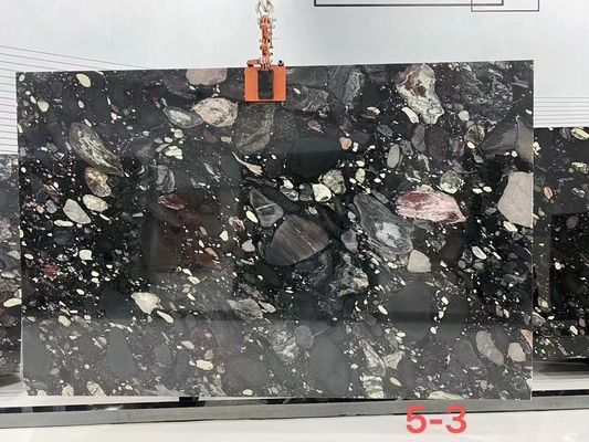 Revestimiento de piedra de pared 3D de mármol de Dolomita para mesas de mesa de villas en diseño personalizado
