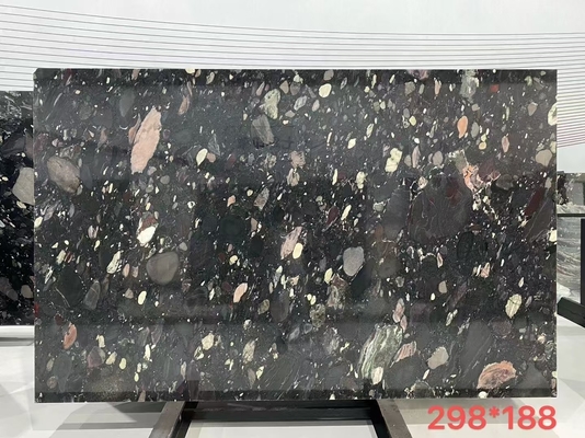 Plantillas Diseño de suelo de pared Hoja de mármol natural con patrón de ágata de Yunfu