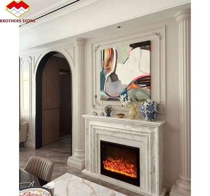 Caminas de carbón estilo italiano moderno de mármol Sofitel Caminera de mantel para decoración interior