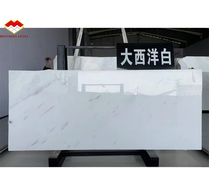 Piedra de los hermanos Yunfu Precio más barato Marmol de belleza blanca con venas grises Veneer de mármol blanco Atlántico de alta calidad