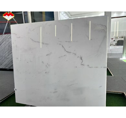 Piedra de los hermanos Yunfu Precio más barato Marmol de belleza blanca con venas grises Veneer de mármol blanco Atlántico de alta calidad